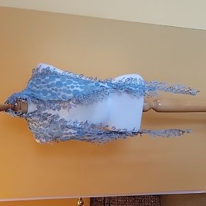 Unique sky blue wrap